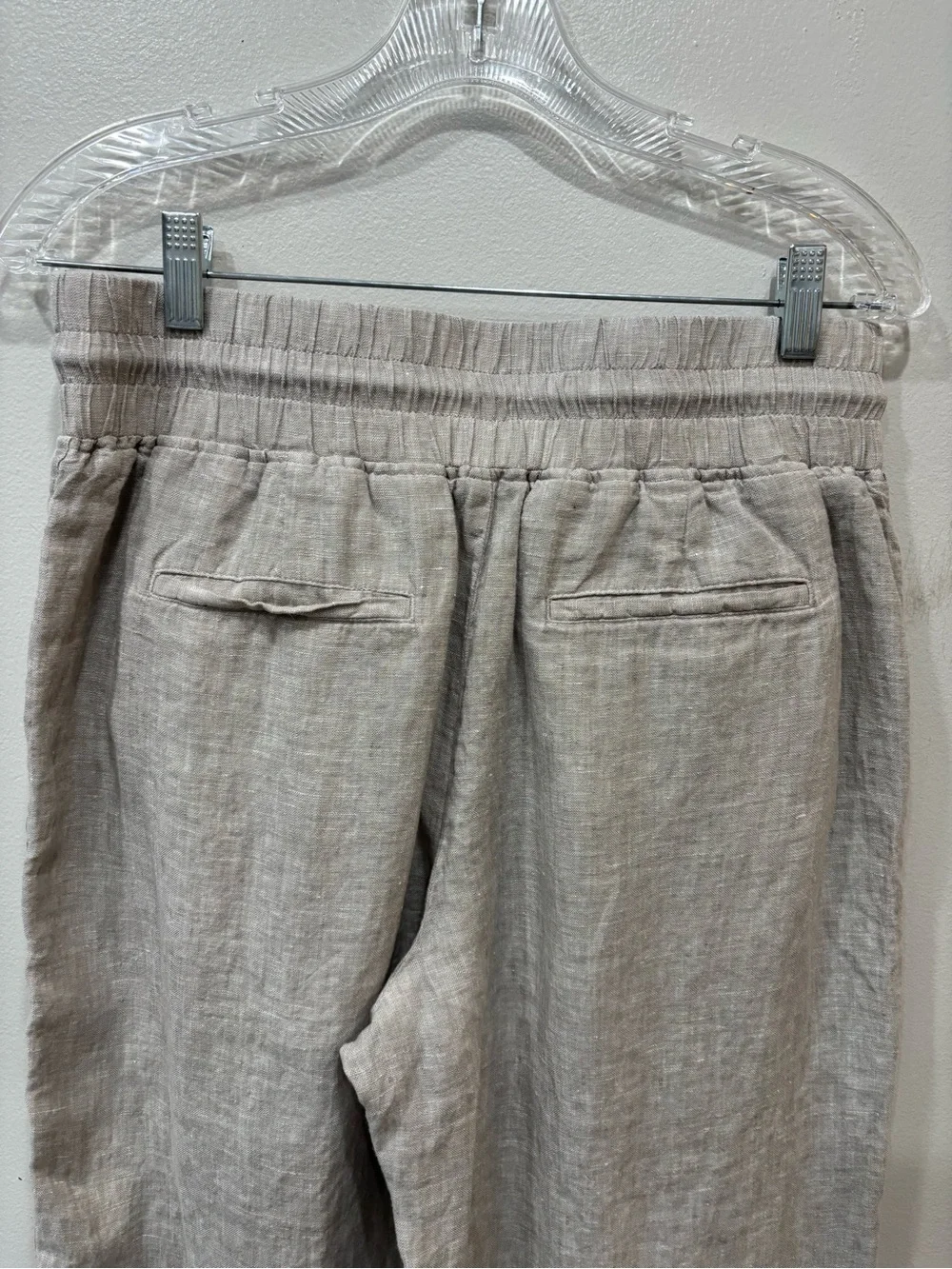 Quince Linen Wide Leg Pull On Drawstring Pants Women’s Size Medium